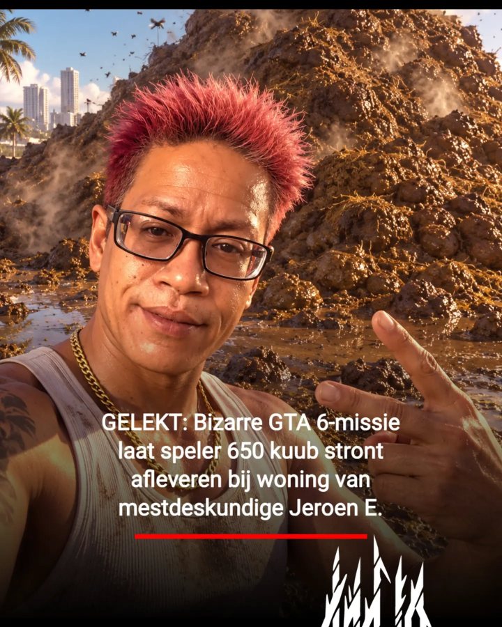 Volgens de gelekte missie wordt Jeroen E. vervolgens op zijn eigen oprit door twintig tankwagens tegelijk bedo…