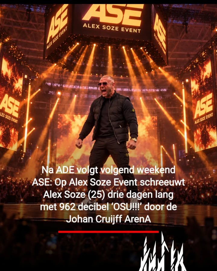 Na zijn vermeende driedaagse optreden in de Johan Cruijff ArenA zou Alex Soze op wereldtournee gaan, met onder…